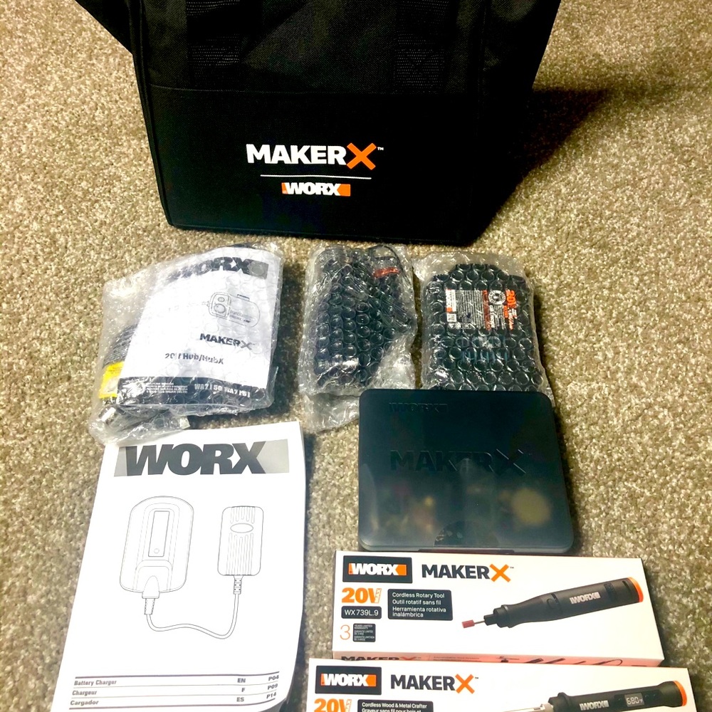 WORX Maker X Rotary Tool & Wood & Metal Crafter